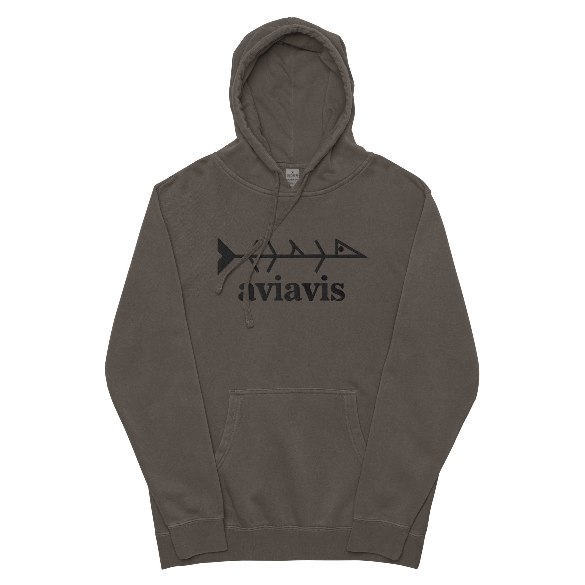 Aviavis Unisex pigment-dyed hoodie with Mako design